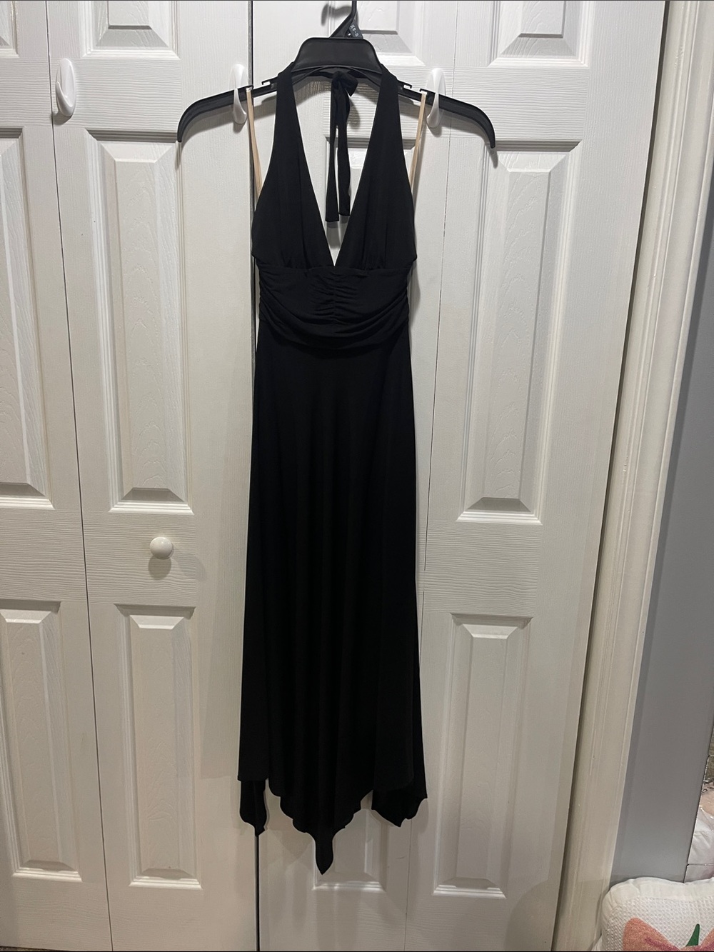 BCBG Maxazria Black Halter maxi Dress - sexy xs x small Style